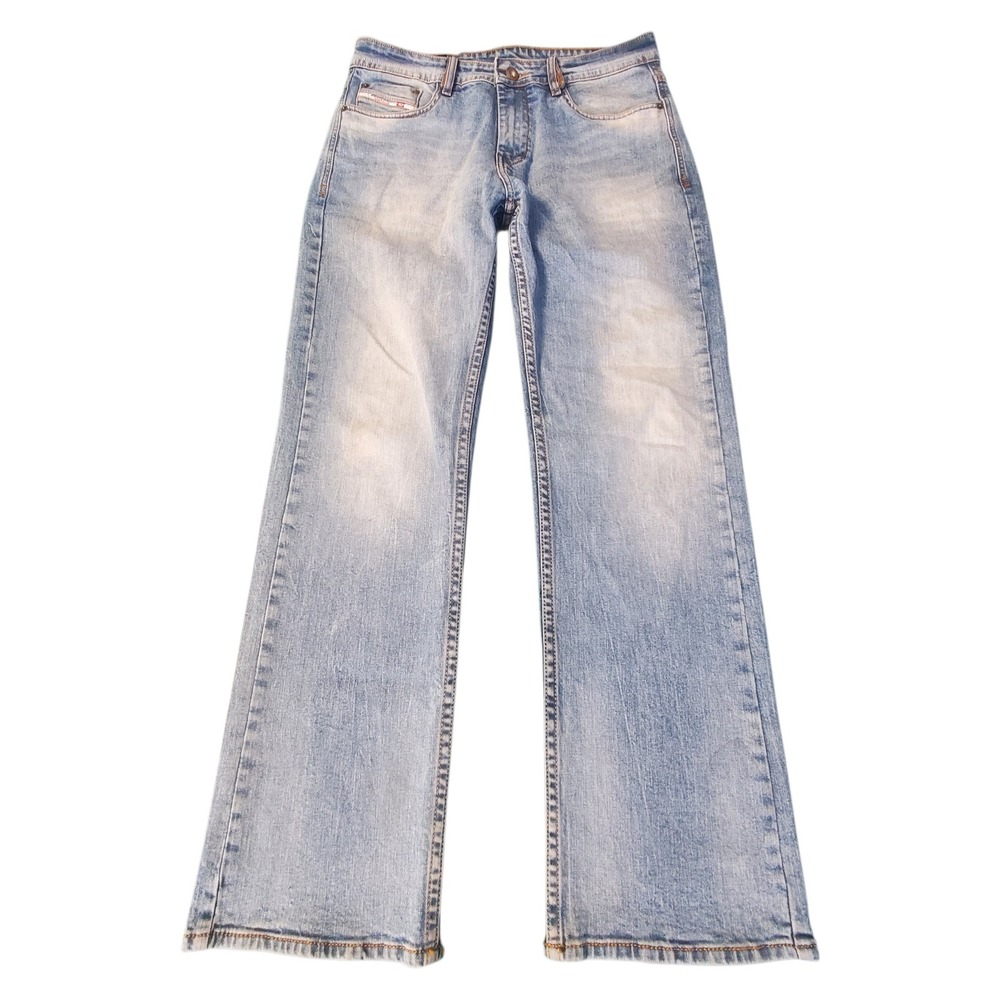 Diesel JoggJeans Mens 32x30 Light Wash Blue Straight Leg Denim Sweatpants Hybrid